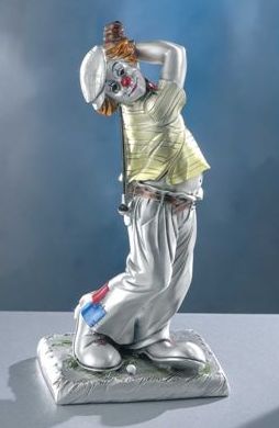 Silver Clown Golfer