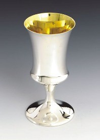 Silver Wine Goblet Shiny